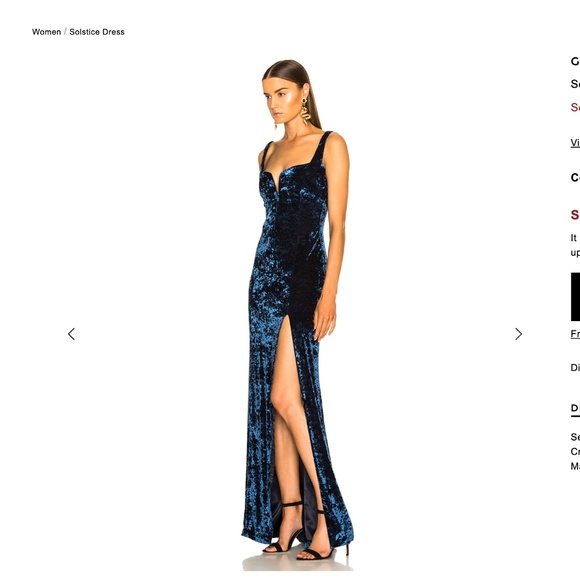 Galvan Dresses & Skirts - Galvan Solstice Gown in Sapphire size 2